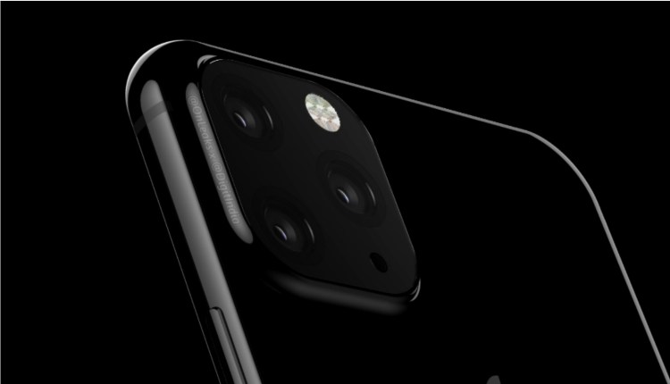 A render of the 2019 triple-lens iPhone XS Max.