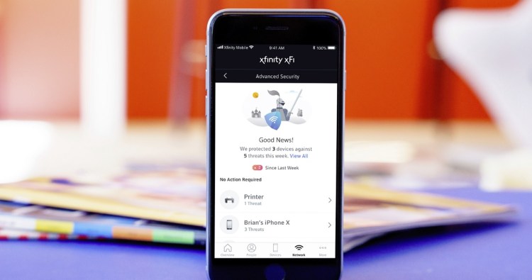 xFi Advanced Security protects your whole home's network.