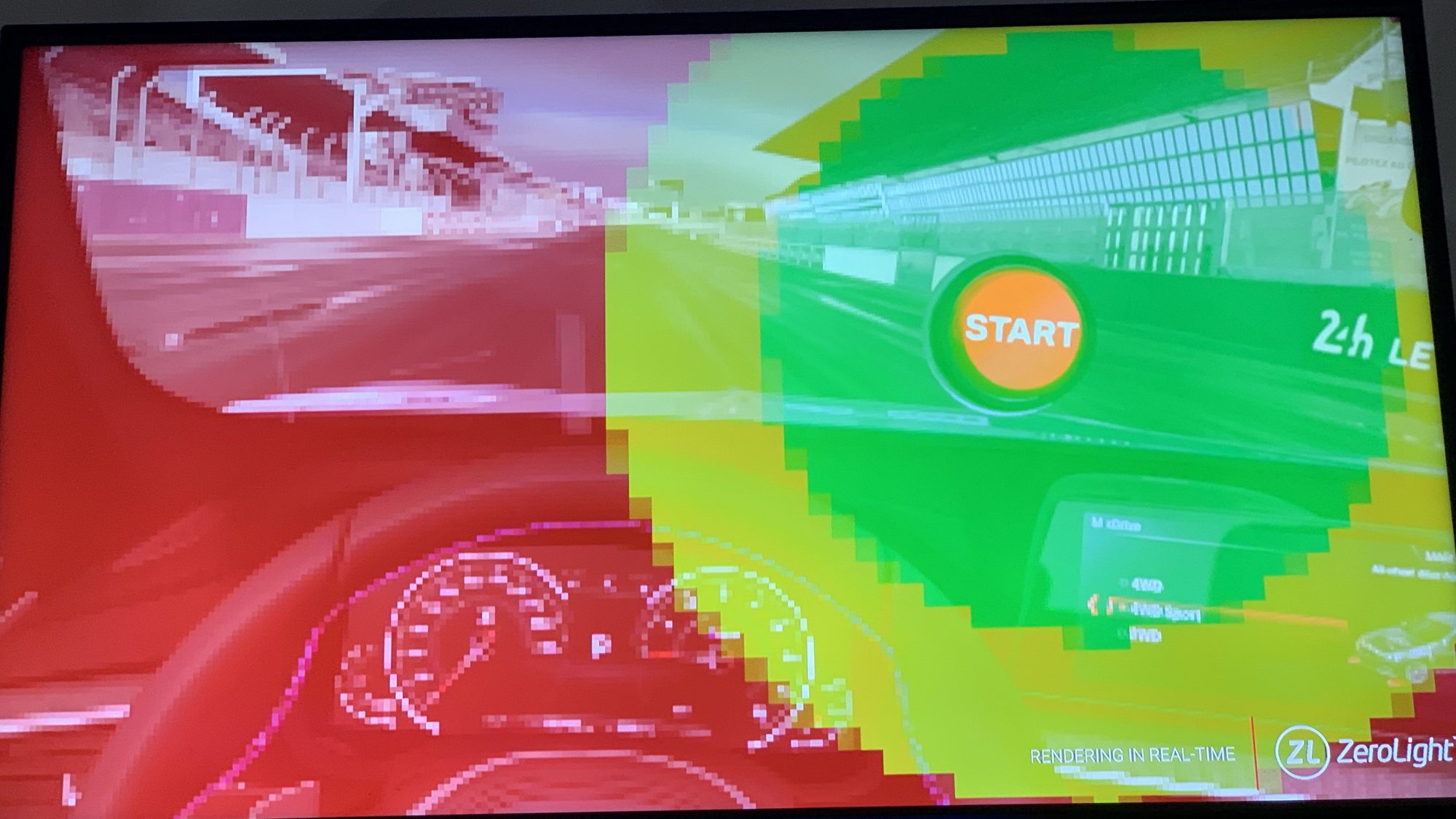 Foveated rendering enables one part of the screen to have much higher detail than the rest, saving GPU resources.