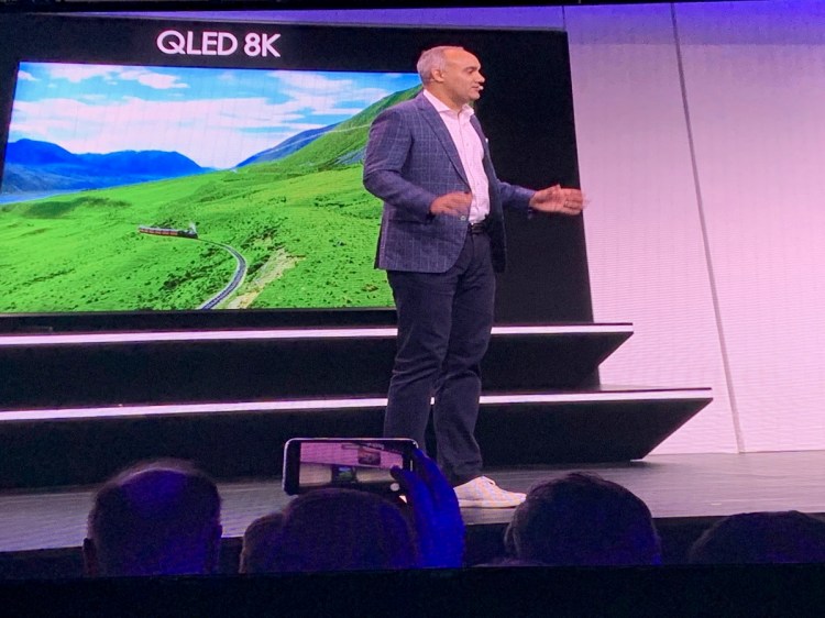 Samsung's 98-inch QLED TV with 8K display.