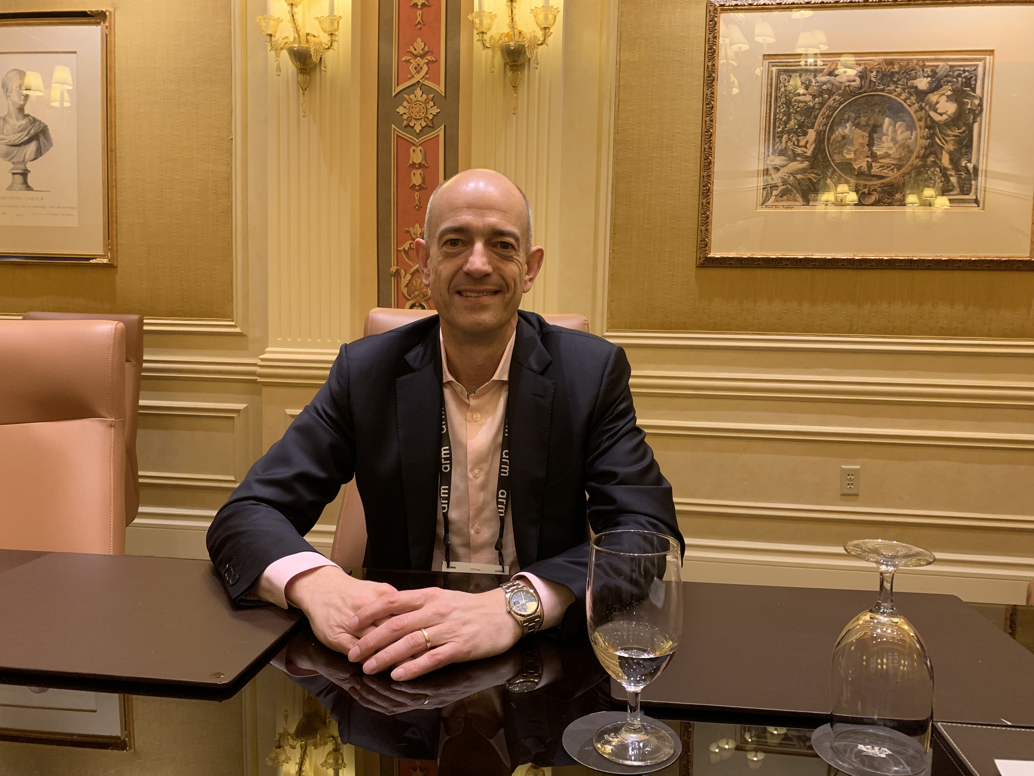 Simon Segers, CEO of ARM, at CES 2019.