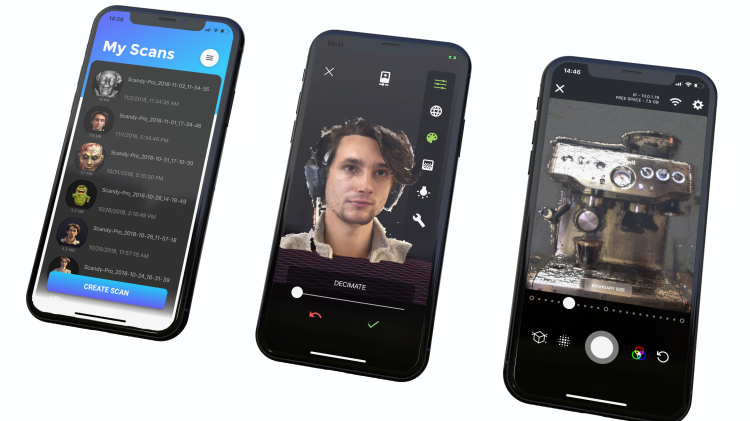 Scandy Pro captures full color 3D scans