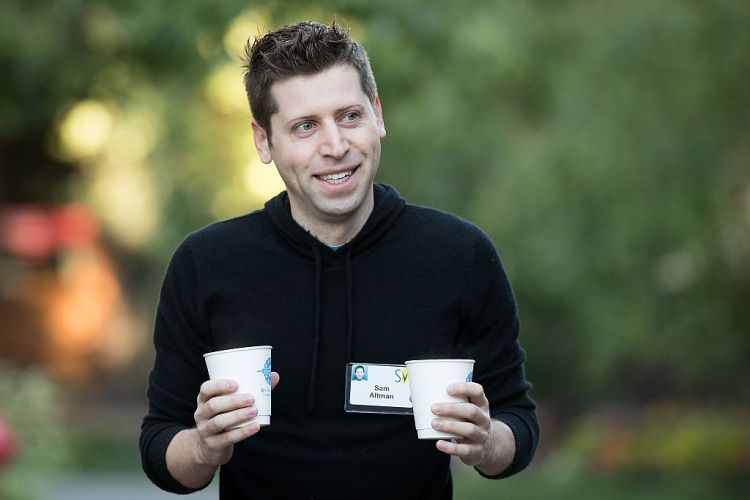 Sam Altman, president of Y Combinator and co-chairman of OpenAI, attends the annual Allen & Company Sun Valley Conference, July 8, 2016 in Sun Valley, Idaho. Every July, some of the world's most wealthy and powerful businesspeople from the media, finance, technology and political spheres converge at the Sun Valley Resort for the exclusive weeklong conference.