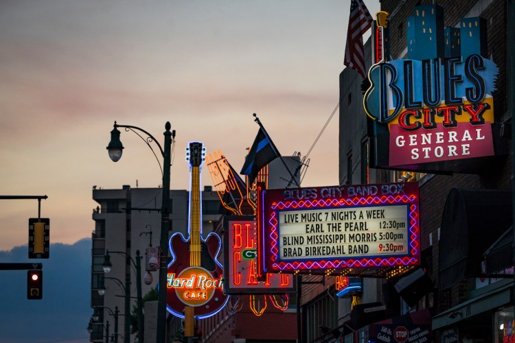 Beale Street in Memphis, Tennessee 