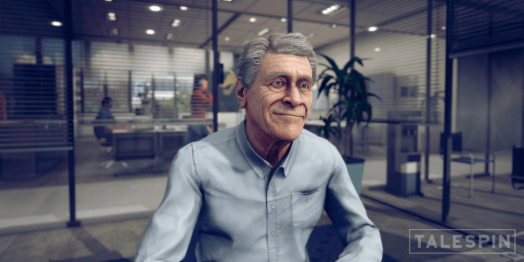 Talespin's 'virtual human,' Barry.