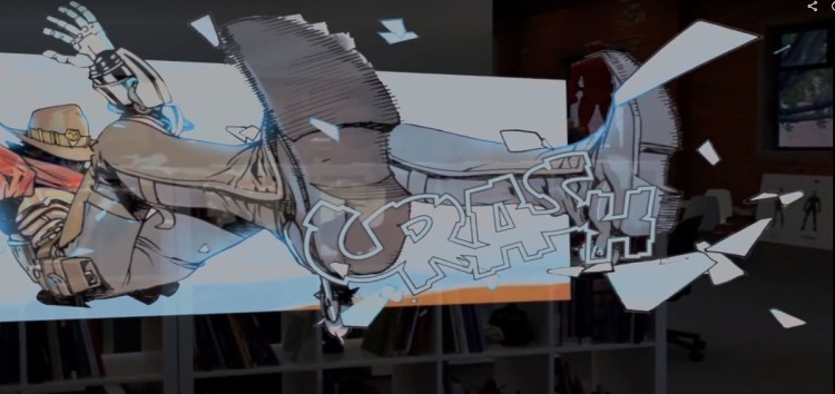 Madefire Motion Books pop out of the screen in AR.