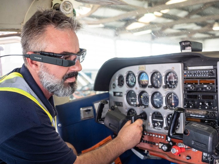 Vuzix M400 smart glasses with XR1 platform.