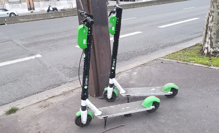 Lime scooters: Paris, February (2019)
