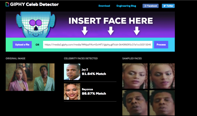 Giphy Celebrity Detector