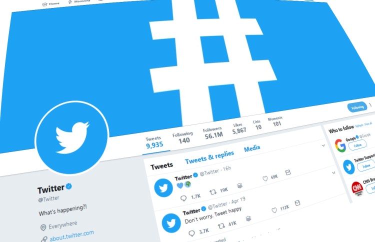 Twitter's profile page on Twitter.com