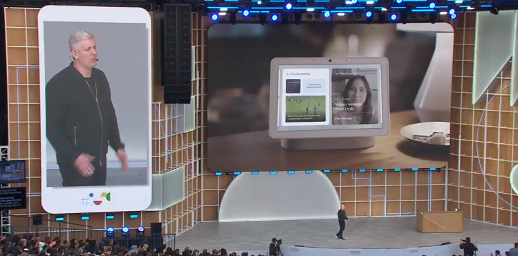 The Google Hub Max 3 was announced onstage at I/O 2019.
