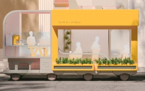 Ikea's Space 10 project imagines a cafe on wheels