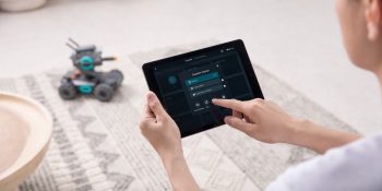 DJI’s RoboMaster S1 is a four-wheeled robot that teaches kids how to code
