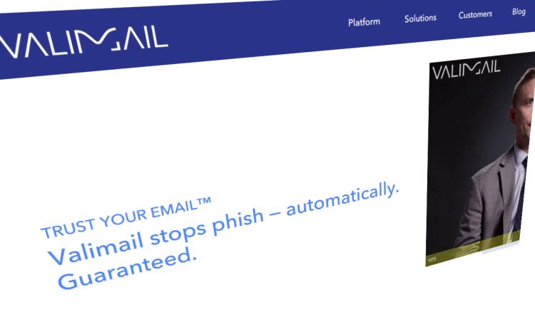 Valimail homepage