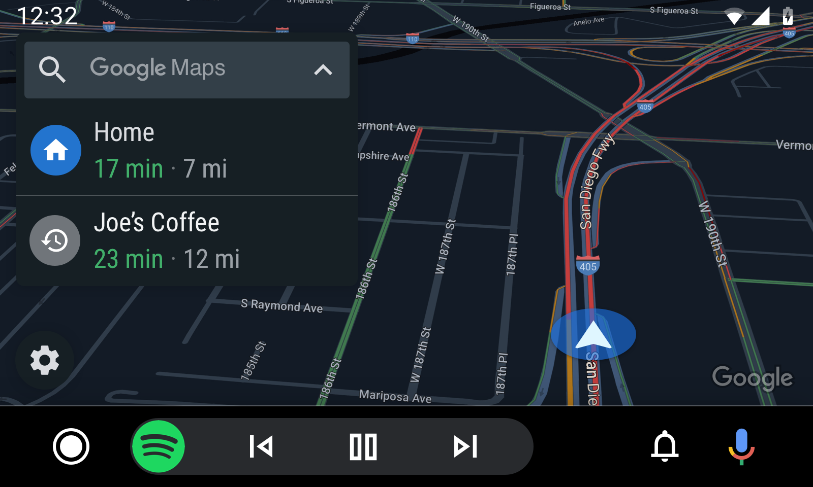 Android Auto Google Maps