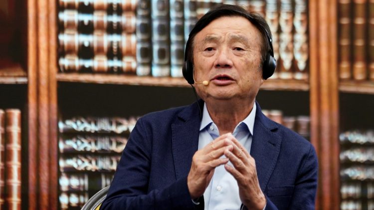 Huawei founder Ren Zhengfei attends a panel discussion at the company headquarters in Shenzhen, Guangdong province, China, June 17, 2019. 