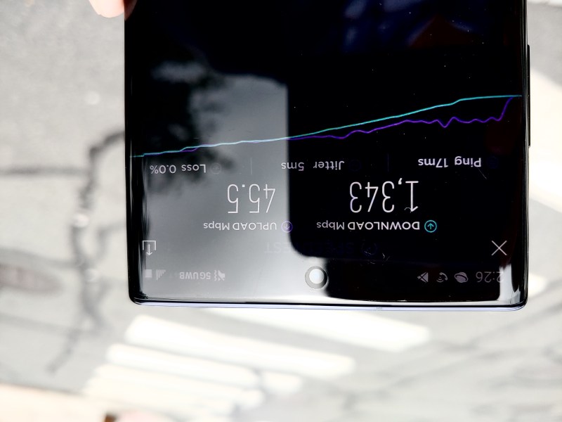 5G Verizon test Galaxy Note10 5G