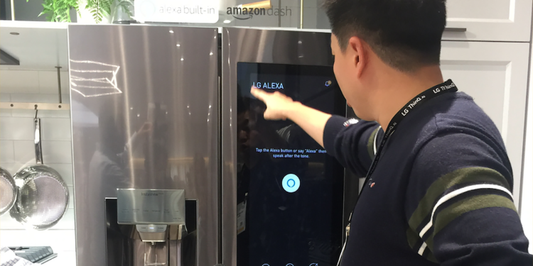 CES talking refrigerator