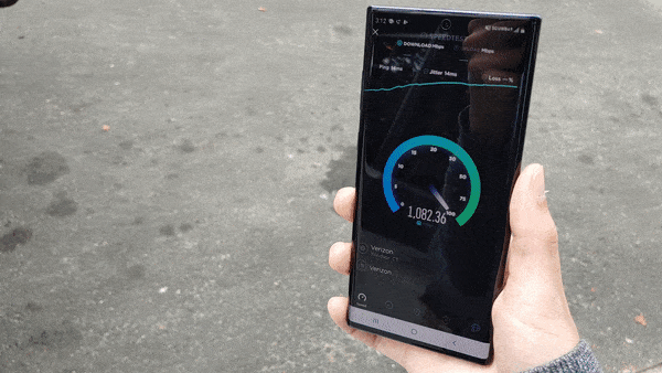 5G Verizon test Galaxy Note10 5G