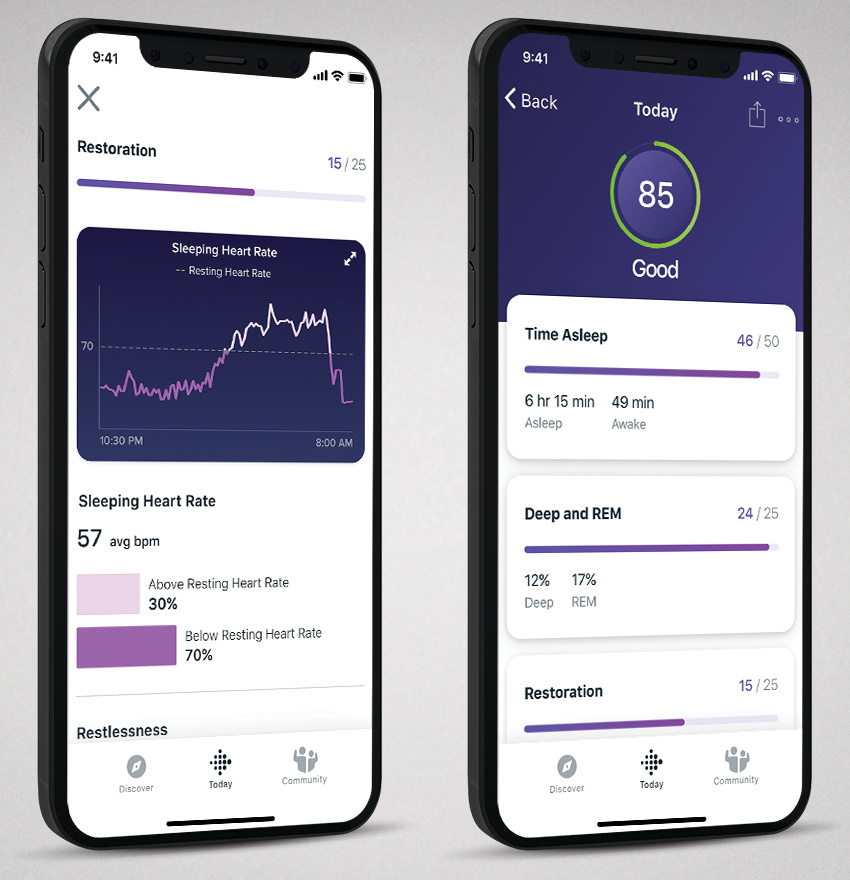 Fitbit Premium for iOS: Sleep Score