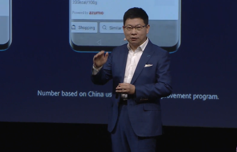 Richard Yu, CEO of Huawei's Consumer Business Group, speaking at IFA 2019