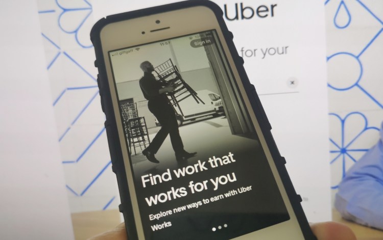 Uber Works app
