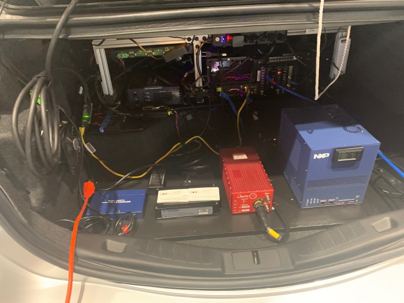 Yep, it's like a supercomputer in this self-driving car.