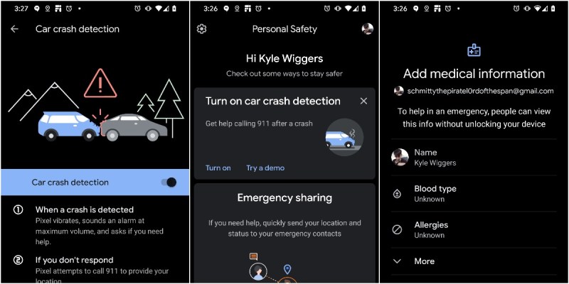 Google Pixel 4 Safety app
