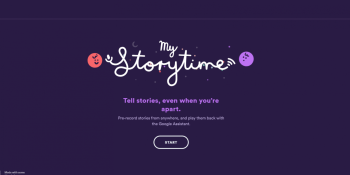My Storytime lets parents record bedtime stories through Google Nest devices