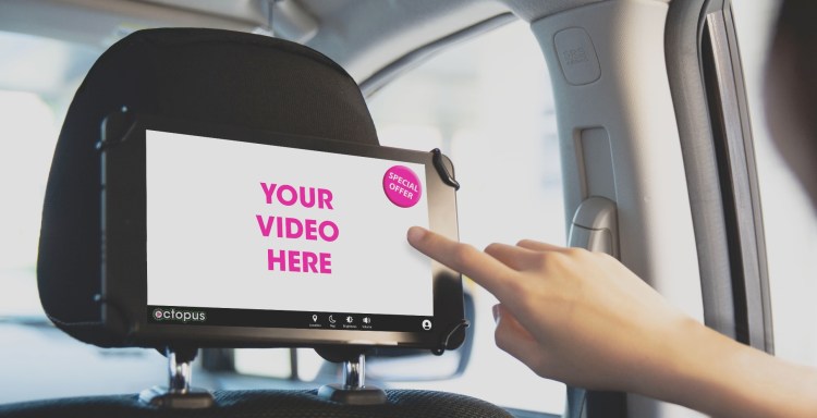 Octopus in-car advertising for ride-hail drivers
