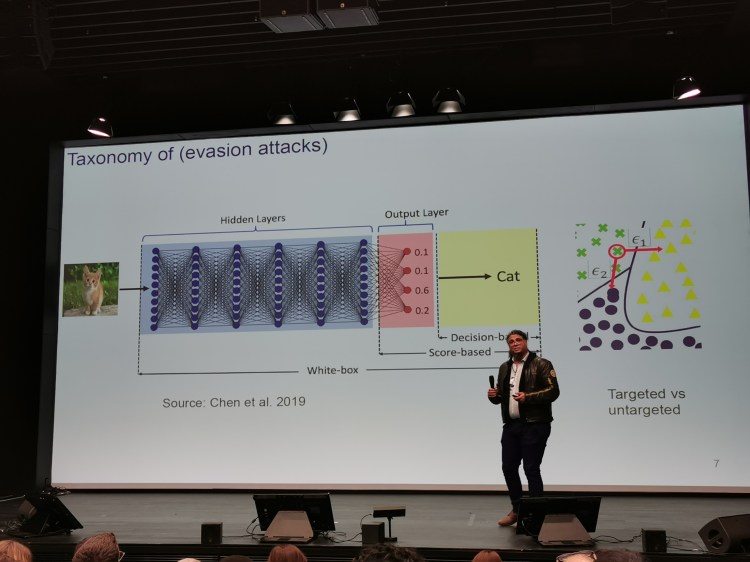 Professor Jamal Atif of the Université Paris-Dauphine speaks at the France is AI conference on October 23, 2019.