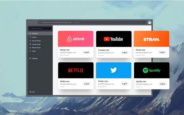 NordVPN's NordPass password management app will work with all the usual online services. 