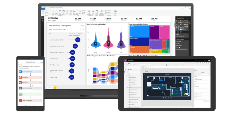Microsoft Power Platform screens