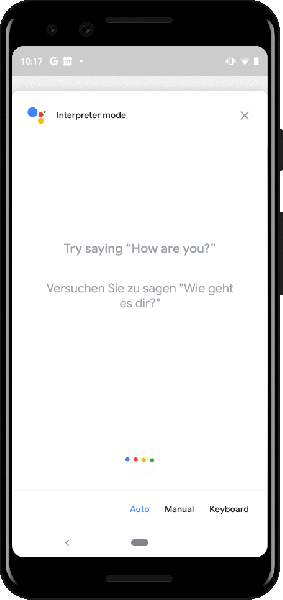 Google interpreter mode