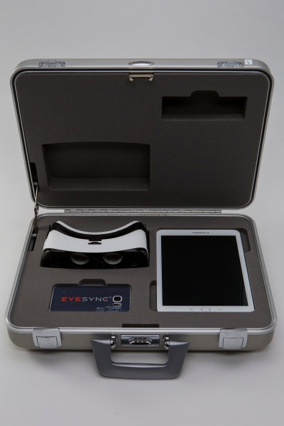 Eye-Sync kit lets clinics evaluate brain injuries.