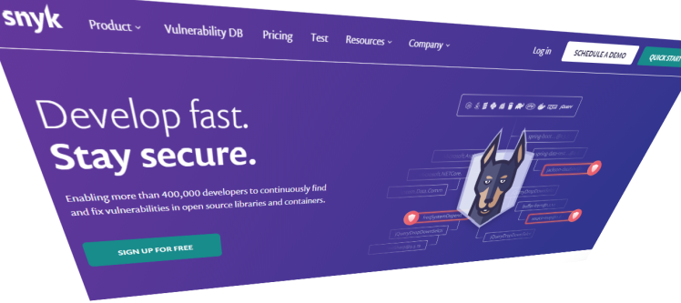 Snyk homepage