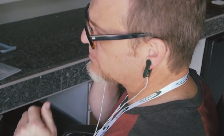 Alpha-Stim treats you with electrical pulses.