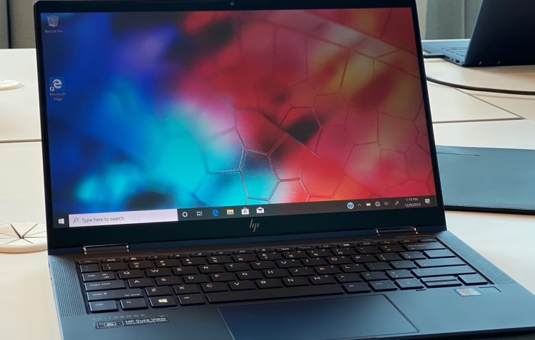 HP Elite Dragonfly G2 with Sureview display.