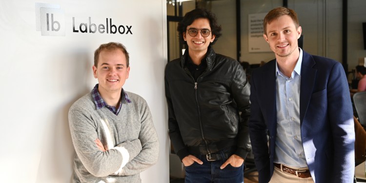 Labelbox CTO Dan Rasmuson, CEO Manu Sharma, and COO Brian Rieger