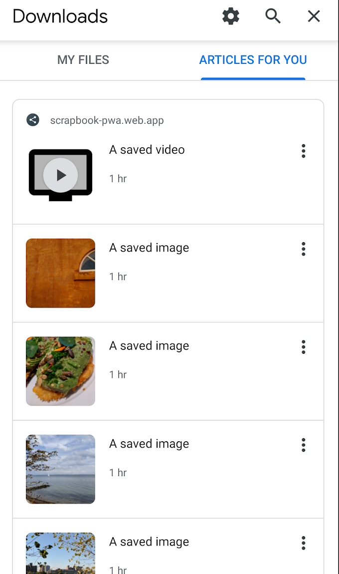 Content Indexing API downloads example