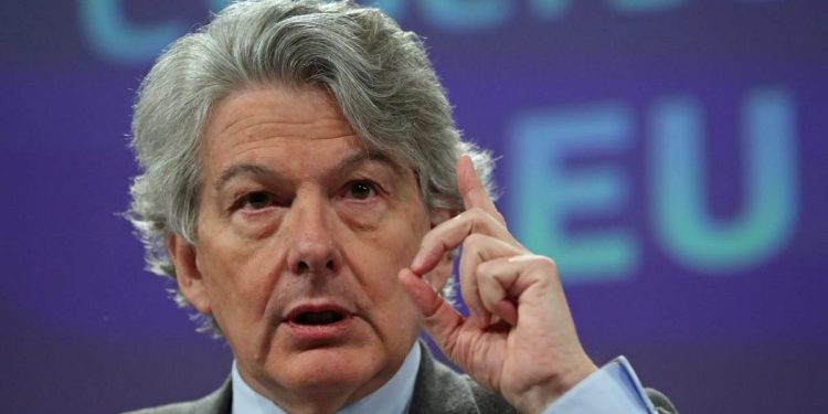 European Commissioner for the Internal Market Thierry Breton. 