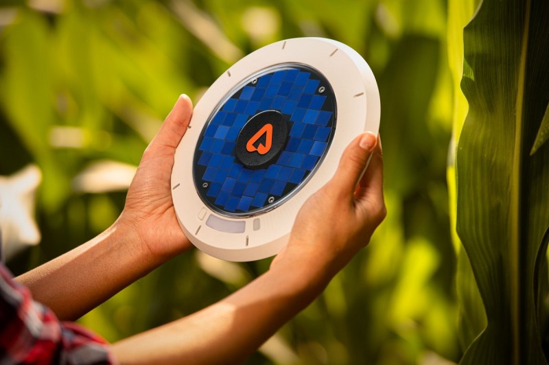 Arable's internet of things crop sensor.
