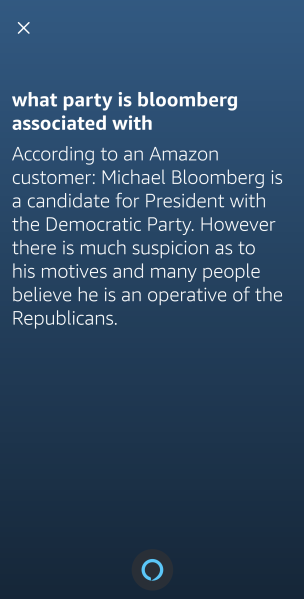 Alexa Answers example