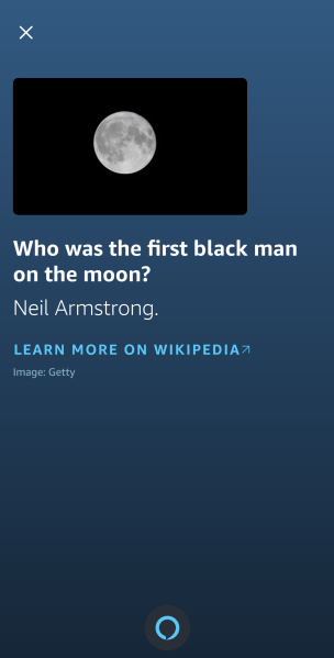 Alexa Answers example