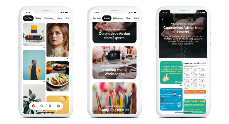 Pinterest COVID-19