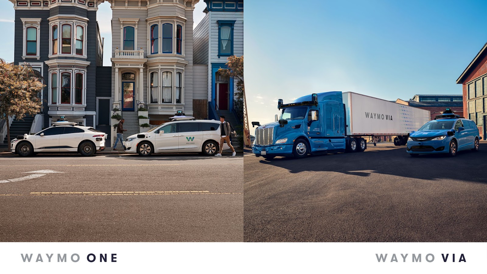 Waymo One and Waymo Via