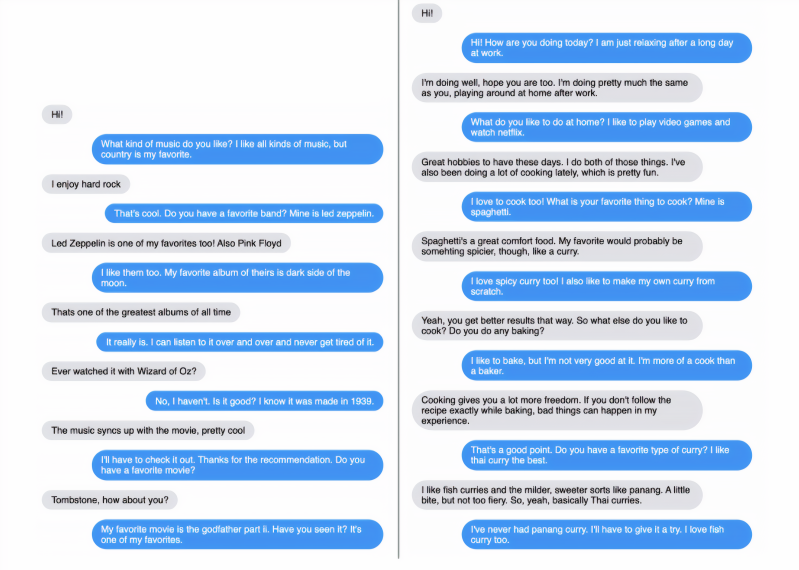 Facebook Blender chatbot