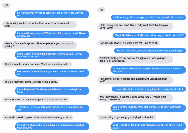 Facebook Blender chatbot