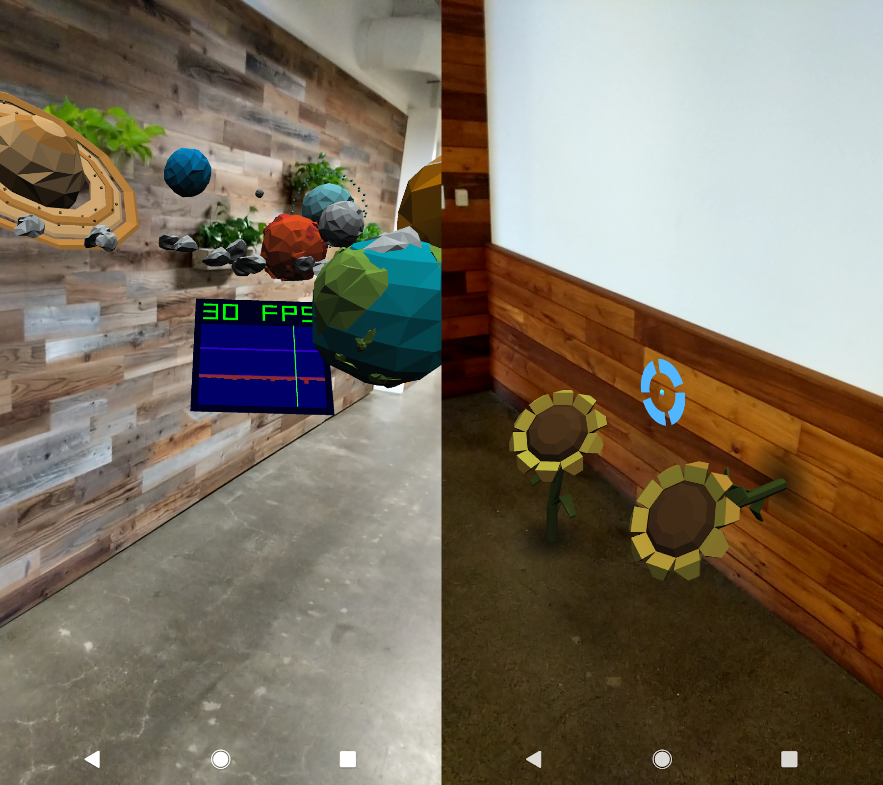 Chrome WebXR Device API augmented reality