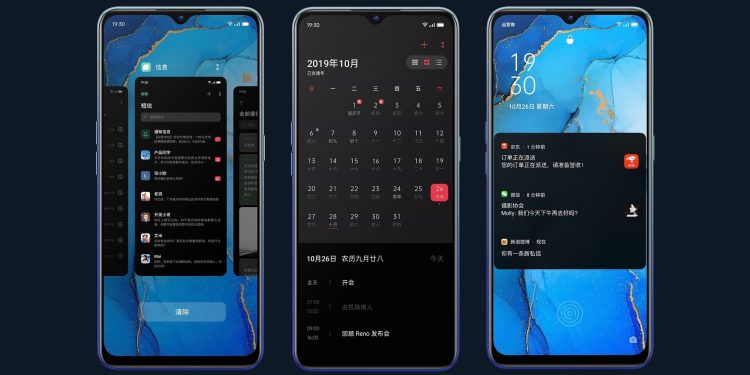 Oppo's Reno 3 5G phone.